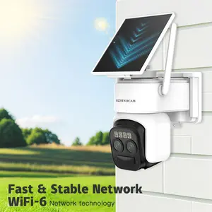 BEENOCAM 3MP 100% Wire-Free Solar WiFi Camera Battery Two-way Audio Security Camera Wireless Solar Panel PTZ CCTV Camera