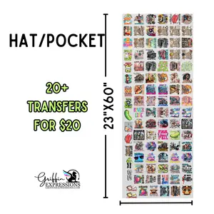 Hat/Pocket | Dollar Deals DTF Transfer Gang Sheet For Graphic Tees
