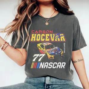 NASCAR Cup Shirt, Carson Hocevar Nascar Shirt, Carson Hocevar 77 Unisex Shirt, Unisex Cotton T-Shirt. U89