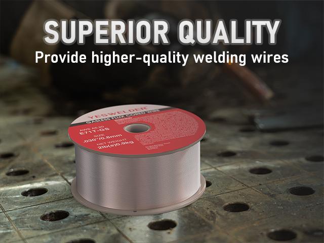 YESWELDER E71T-GS Gasless Flux Core MIG Welding Wire | 3 Packs 2LB Spool .030"/.035" Diameter Self-shielded Mild Carbon Steel MIG Wire