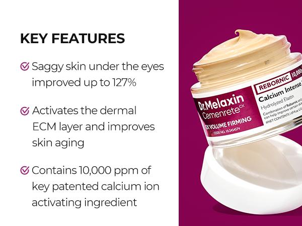 [Dr. Melaxin Official] Cemenrete Calcium Intense Cream | Anti-aging, Elasticity, Volume | Korean Cosmetic | 1.7 fl oz (50 ml)