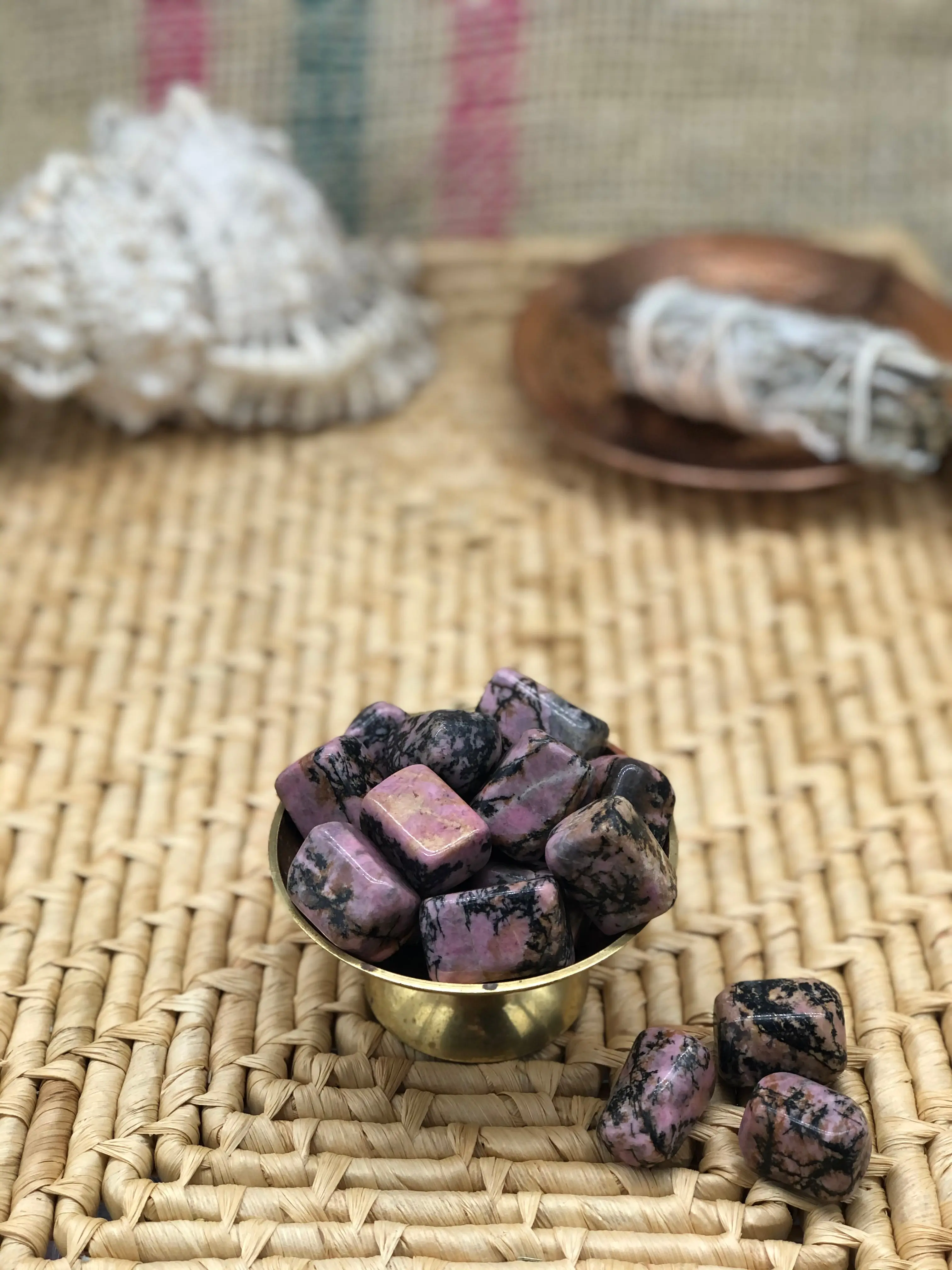 Rhodonite Polished Tumbles