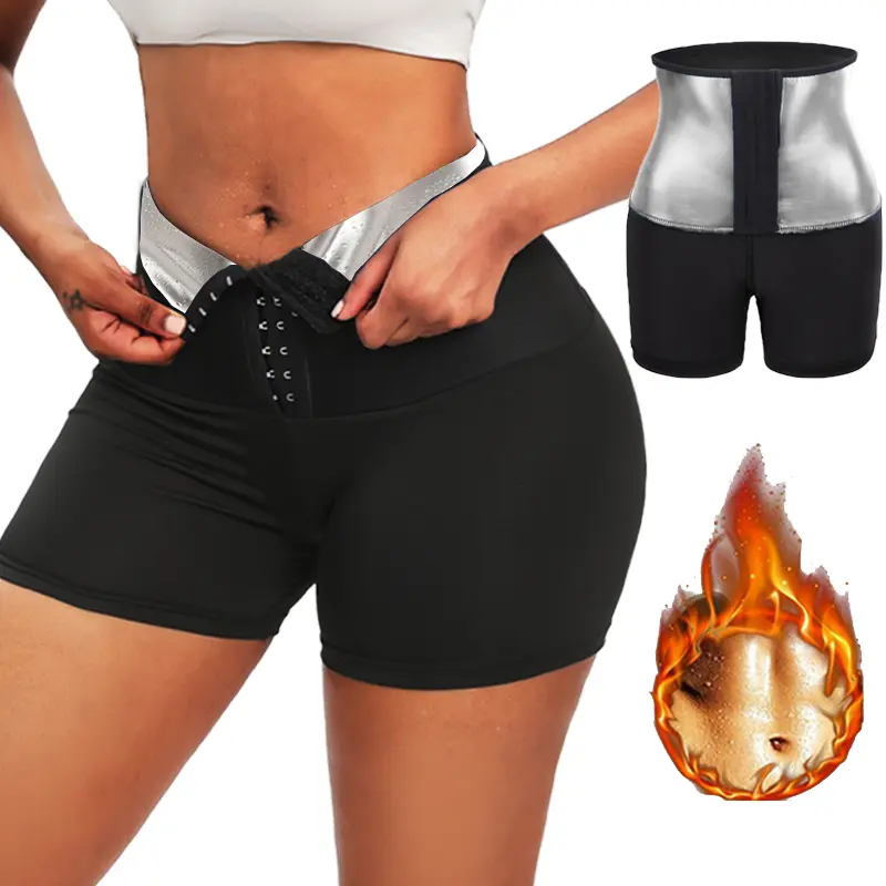 Sweat Sauna Pants Body Shaper Shorts Slimming Shapewear Women Waist Trainer Tummy Hot Thermo Sweat Fitness Shorts Corset Womenswear