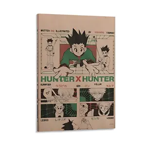 Hunter x Hunter Anime Poster  Demon Slayer Anime Wall Decor, Iconic Anime Gift For Anime Lovers, Fans Anime Gift Wall Decor, Room Decor For Gamer, Manga Japanese
