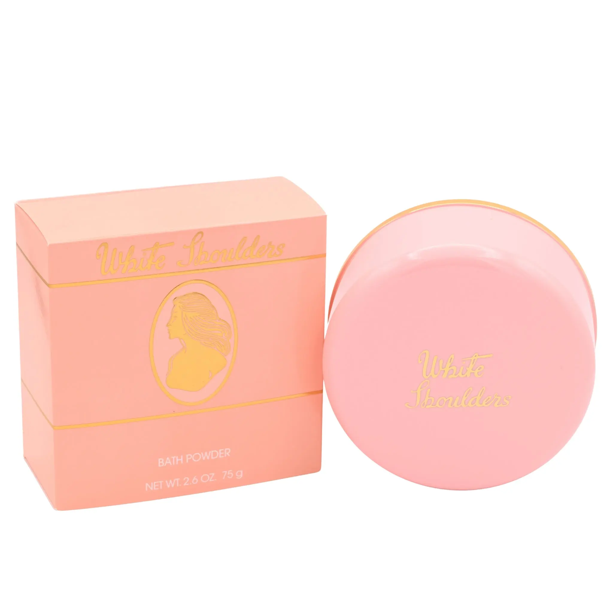 Elizabeth Arden White Shoulders Scented Floral Jasmine Cosmetic Dusting Powder, 2.6 oz (10g) Evening Fragrance for Women, Single Item Beauty Bath & Body Care Talcum Powder, New in Box