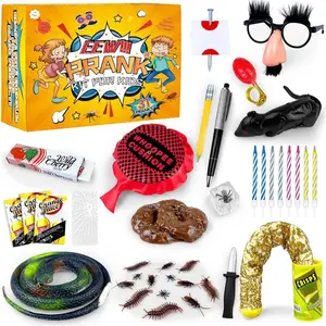 31 PCS Prank Kit for Kids Prank Toys Pack Set Box for Gifts April Fools Pranks Practical Jokes for April Fool's Day Halloween Christmas Birthdays