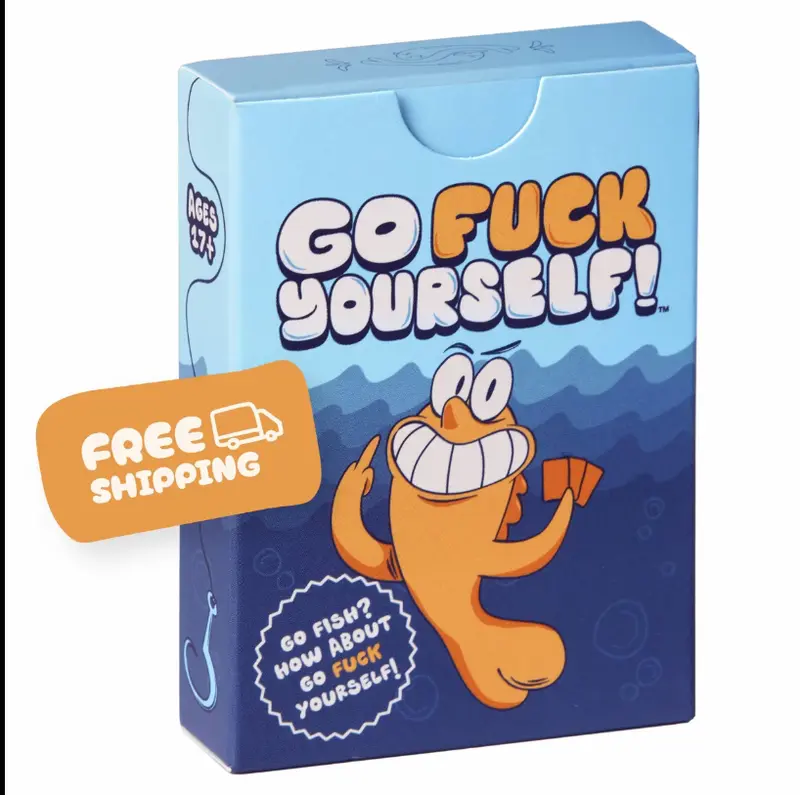 Go f*** Youself Adult Card Game-Hilarious Party Game for 3-10Players - 52Cards-Quick Easy Setup-Perfect Stocking Stuffer-Made Out of Spite