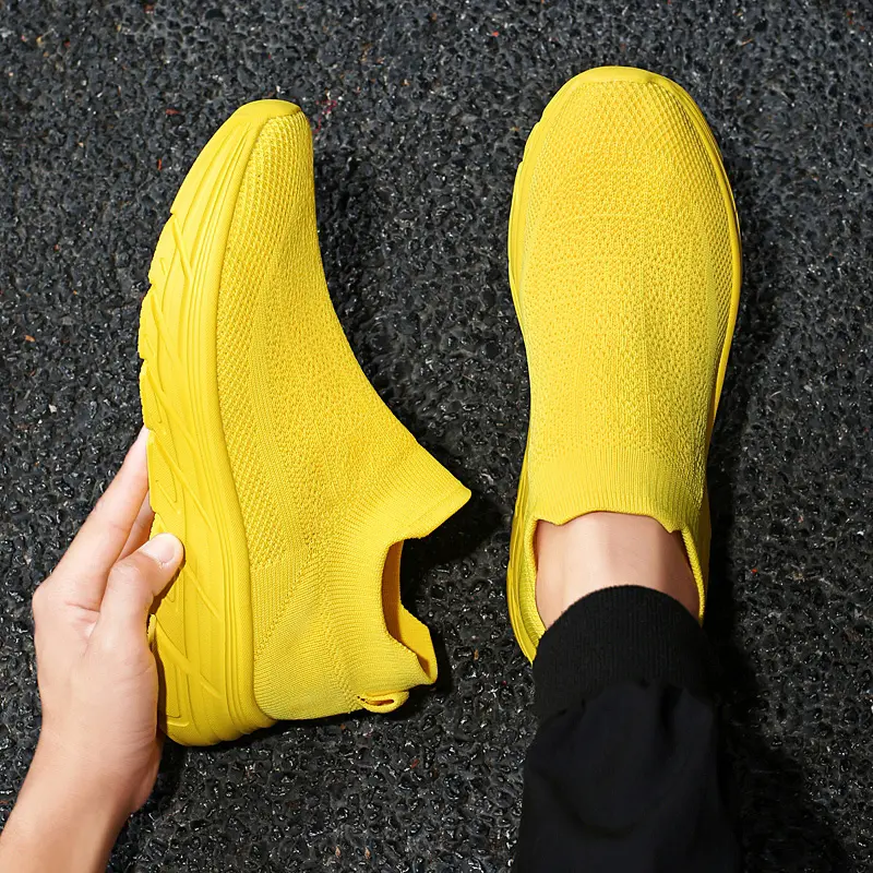 FEELACES Men's Shoes - Active Casual Trainers, Casual Running Sneakers, Basic Dad Shoes Style, Chunky Platform Sole, Lightweight Elastane, Urban Stability, Steady Traction, All Day Wear for Work & Everyday Use
