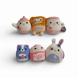 Squishmallows 2026 Easter Squad, 5" Stuffed Plush by Jazwares (Set of 6), Rosalind, Caspian, Beena, Algernon, Shasta, Thea