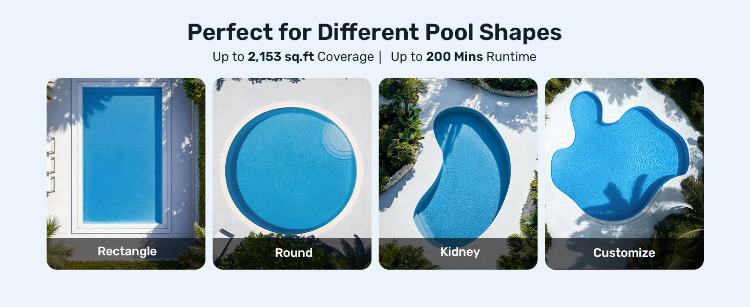[2026 New] Gosvor Pool Vacuum LiteVac G1, Wall & Waterline & Platform Cleaning, Pool Vacuum, 15.2 lbs Ultra-Lightweight, Up to 200-Min Runtime, Double Filtration, Smart Navigation & App, For Pools up to 2153 sq.ft,back to school,back to school haul