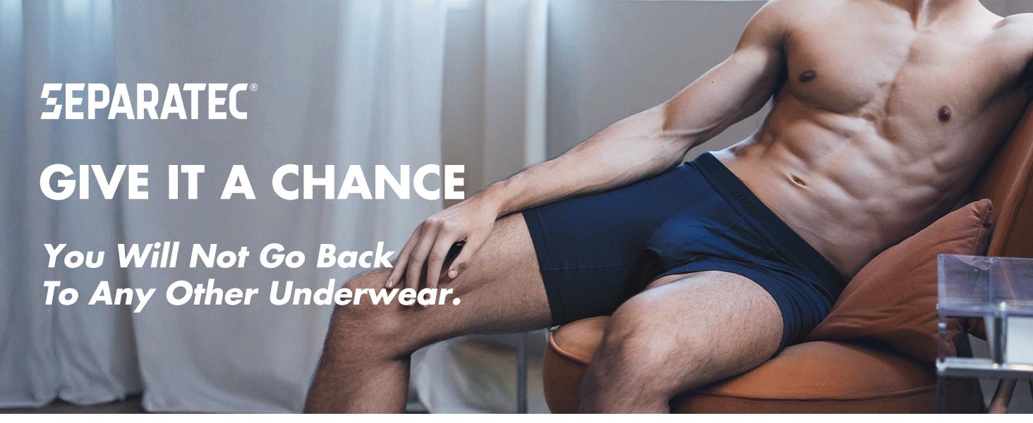 3/4/6/7pcs Men's Bamboo Rayon Dual Pouch / Separate Pouch Boxer Briefs Breathable Comfy Underwear for Daily Wear and All Seasons Stretchy Underwear