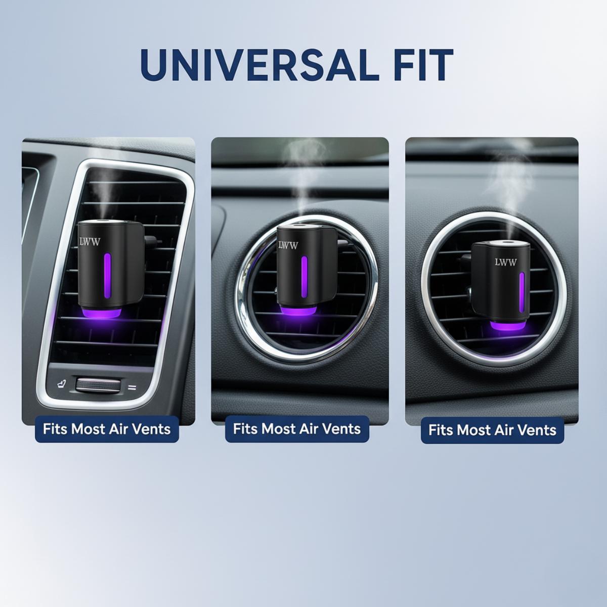 LWW 2025 Luxury Couple's Car Fragrance Set with Vanilla Coffee Scent & Woody Aroma for Enhanced Car Atmosphere