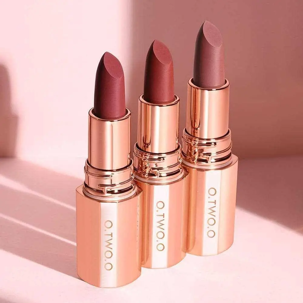 O.TWO.O Powder Matte, Transfer-Proof, Waterproof, 24-hour Intense Color Lipstick