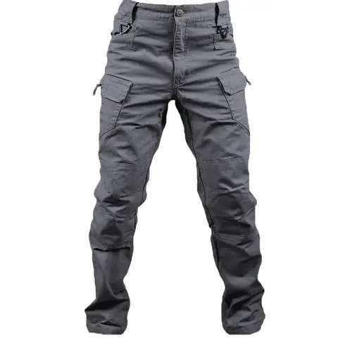 HOMUG Men's Lightweight Casual Cargo Pants - Sturdy Durable Design, Athletic Outdoor Menswear, Large-Capacity Zippered Pockets, Straight-Cut Hems, Machine-Washable Fabric, Spring-Autumn Multi-Color Wear for Hiking