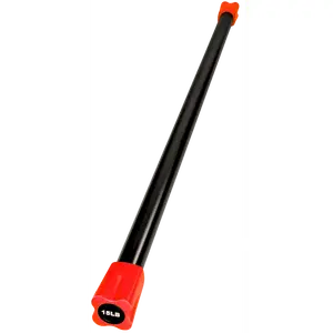 French Fitness Weighted Body Fitness Bar 15 lbs - Red (New)