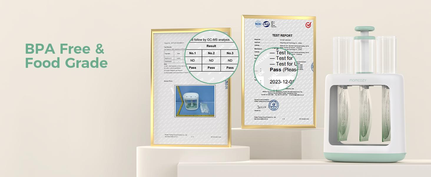 Momcozy Baby Food Maker for Puree Food Storage, Precise Capacity Squeeze Station, No Food Splashing,Baby Essentials, with 5pcs Reusable Storage Bags Momcozy Baby Food Maker for Puree Food Storage, Precise Capacity Squeeze Station, No Food Splashing,Baby Essentials, with 5pcs Reusable Storage Bags