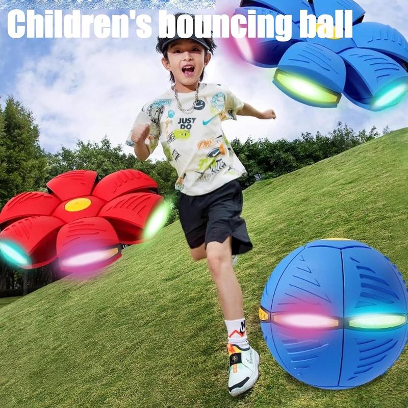 2026 New Stress Relief Toys-Magic Bouncing Ball 2-Pack Dual Form Switchable with 6 Lights for Kids Parent-Child Interaction Toy Perfect for Endless Fun and Creativity