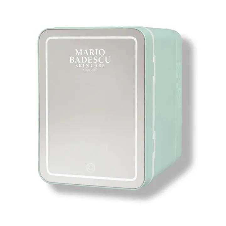 LED Mirrored Mini Fridge
