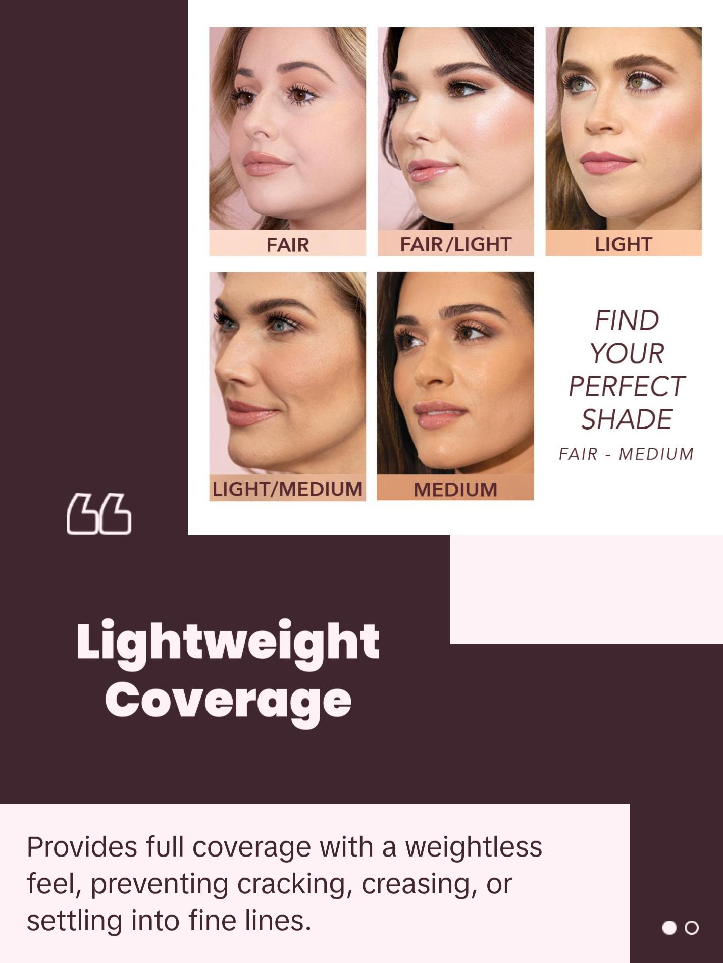 T.C.E Super Coverage Serum Makeup with Peptides Concealer Foundation