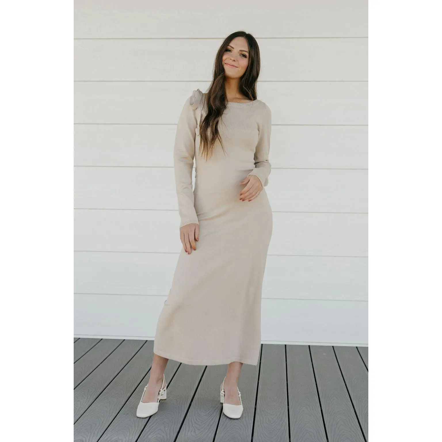 Addison Dress-Oatmeal