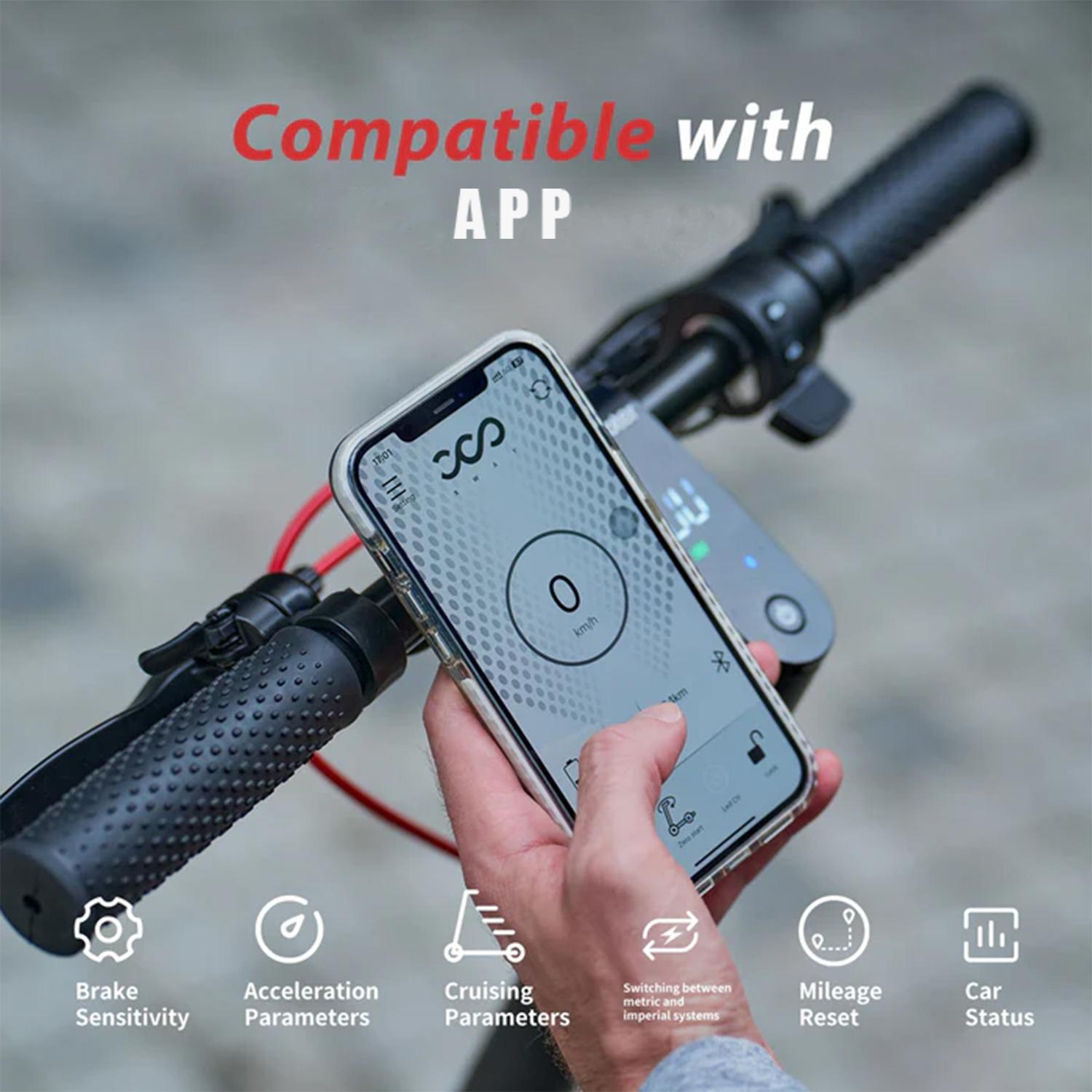 【New Year Sale】 Powerful Electric Commuter Scooter for Adults, 10' Pneumatic Tires, LED Screen Design, Double Suspension, APP Control, Adult Commuting Electric Scooter SpringStatements