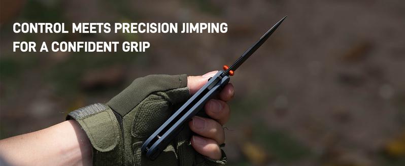 CJRB Bolt Folding Pocket Knife, 3.25'' AR-RPM9 Steel Blade G10 Handle EDC Knife with Recoil Lock Pocket Clip for Men Women Camping Survival Hiking