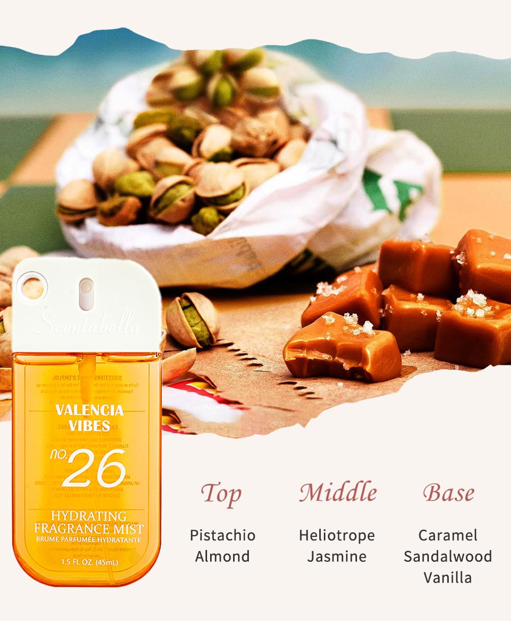 8 Scents Travel-Size Body & Hair Fragrance Mist (1.5 fl oz) - Long-Lasting Fruity & FloralFragrance for Women, Dates & Gifts