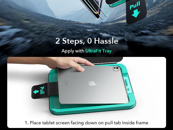 ESR 2 Pack Screen Protector for iPad Air11/13 inch 2026&iPad Pro 11/13 inch 2025/2024 | 9H Tempered Glass Film | with UltraFit Tray | Apple Pencil Support | Scratch Resistant | HD Clarity | Bubble Free