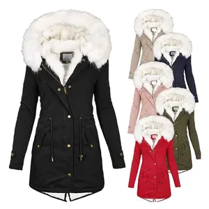 Hooded Fur Collar Coats