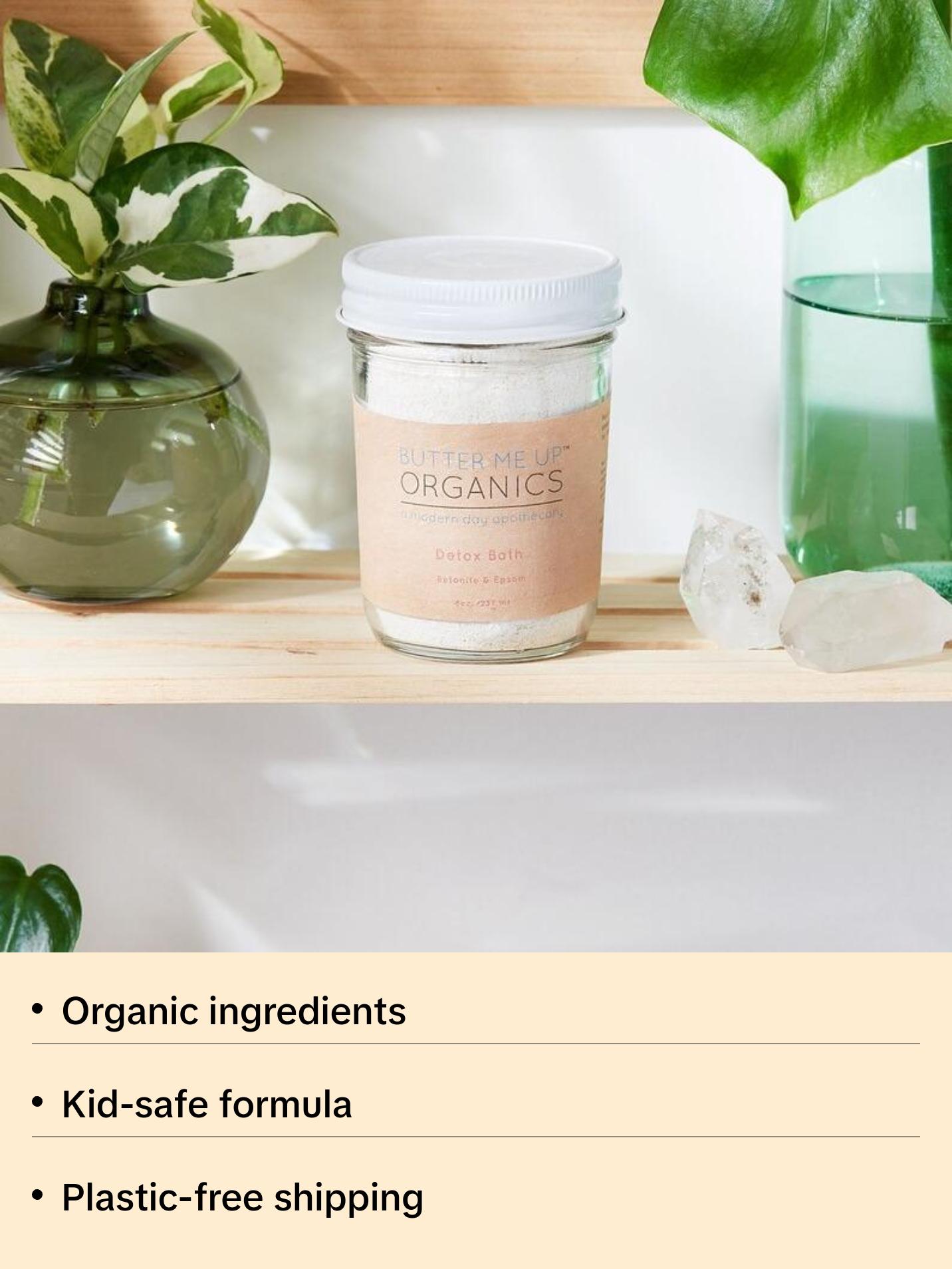 Detox Bath Epsom Salt Clay Essential Oil Soak Organic Vegan Organic Hydrating