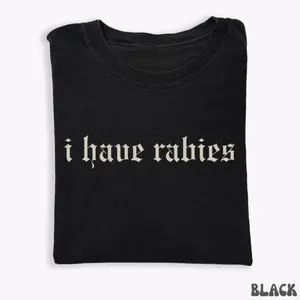 I Have Rabies Funny T-shirt, Unhinged Shirts, Weird Gift for Friend/ Sister, Dark Humor Tee, Gen z Meme Tee, Silly Gifts