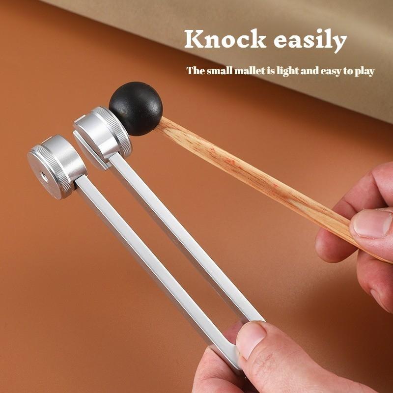 Resonance Sound Healing Tuning Fork Set – 128Hz, 136.1Hz, 256Hz, 384Hz with Activator – Sound Therapy for Stress Relief, Deep Relaxation & Chakra Balancing