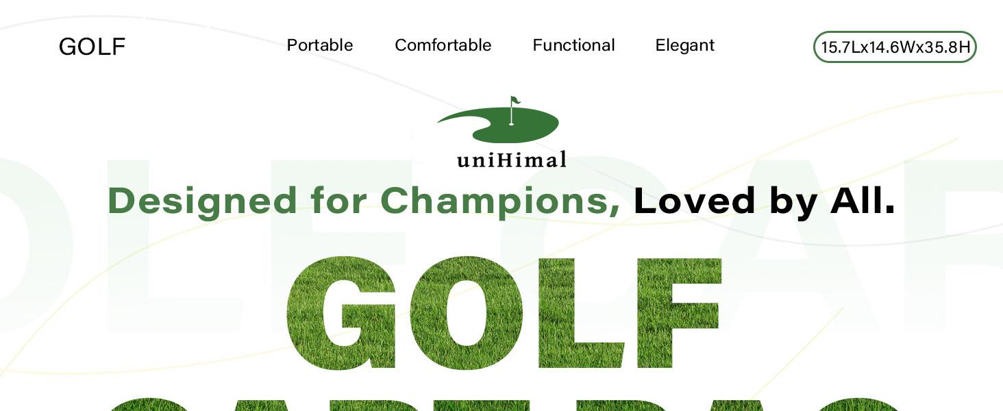 UNIHIMAL Golf Cart Bag with 14-Way Divider Top, Ample Storage Space, Men's Golf Bag with Handles and Umbrella Holder UNIHIMAL Golf Cart Bag with 14-Way Divider Top, Ample Storage Space, Men's Golf Bag with Handles and Umbrella Holder