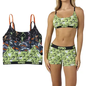 PSD Underwear Women's Halloween Modal Sports Bralette 3-Pack