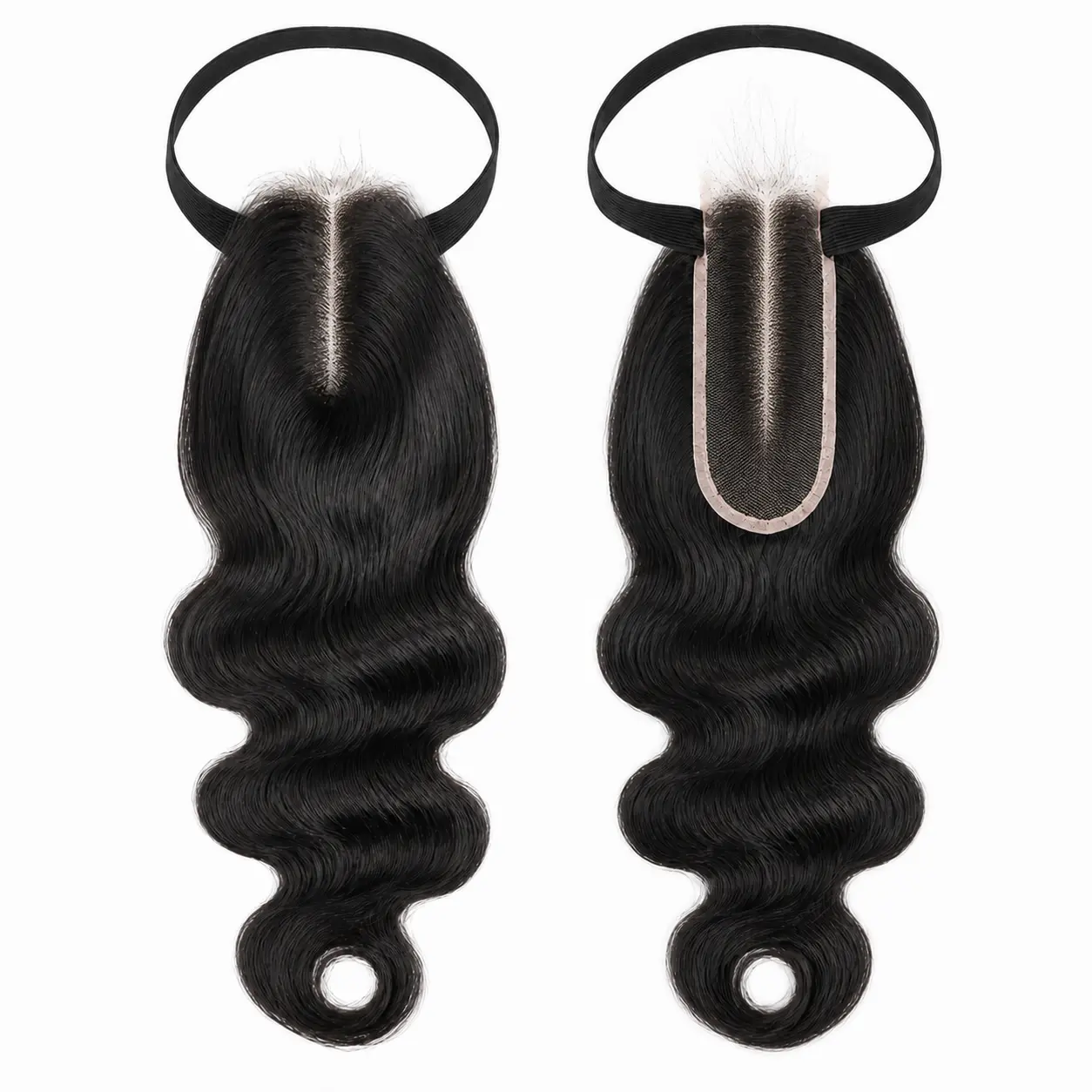 [Ashine] Glueless 2x6 HD Closure #1B Natural Black 100% Human Hair One-directional Cuticles-sleek, Tangle-resistant, and Re-wearable Pre Plucked Pre Bleached Pre Cut