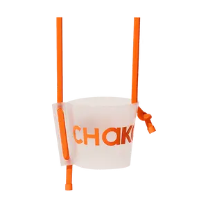 CHAKO LAB Semi-Transparent Frosted Cup Sleeve with Handle - Reusable Insulated Mug Carrier for Coffee & Tea