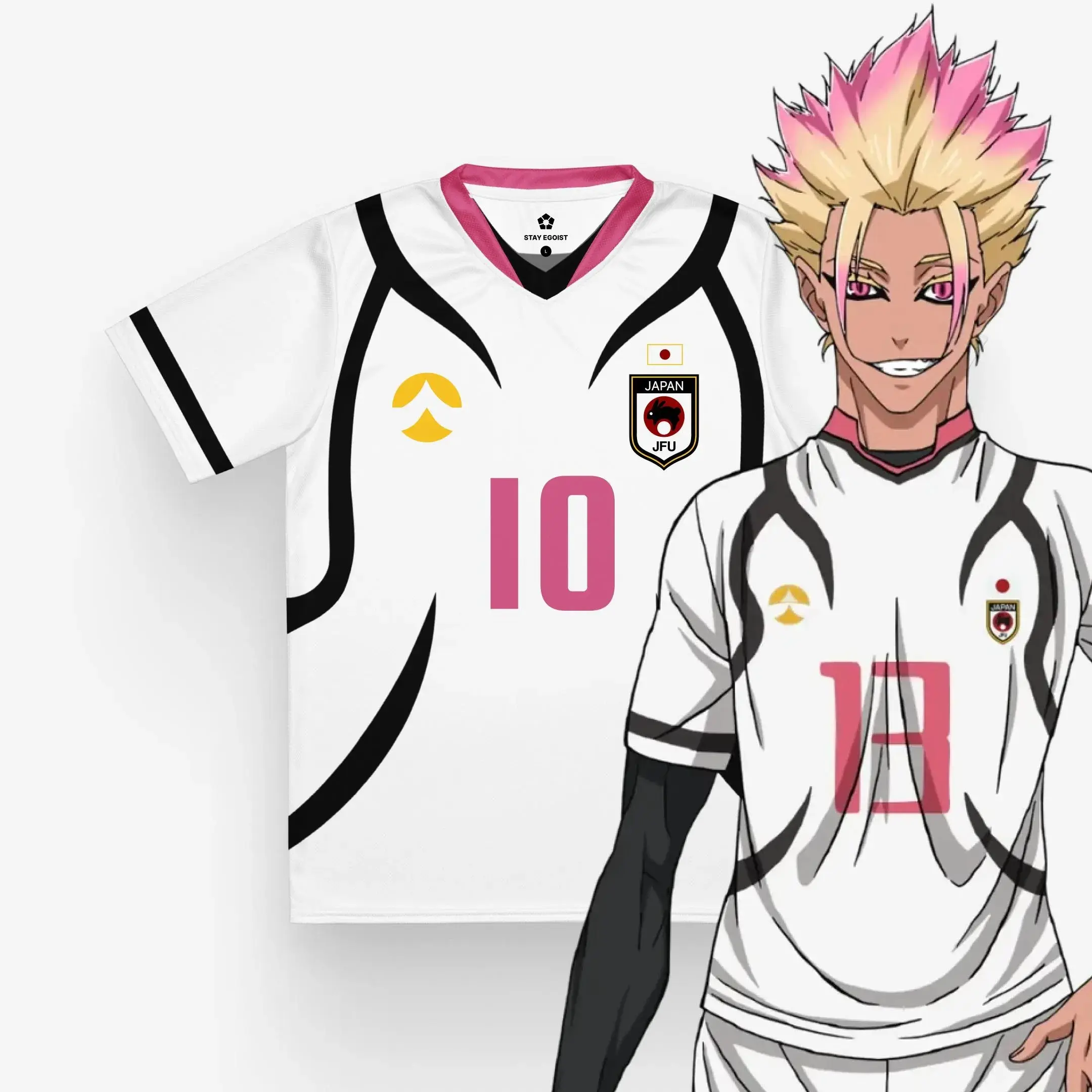 Anime U-20 Soccer Jersey – Captain Style Football Cosplay T-Shirt, Japanese Anime Inspired Sports Uniform, Unisex Athletic Fan Apparel