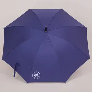 Dri Pacific Blue Sea-Cycled Umbrella - 8-Rib Eco-Friendly Durable Design with Auto Open Feature & Bamboo Handle