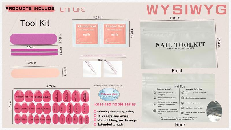 Fashion Solid Color Press-on Nails, Almond Shape • White, Pollen Ice Translucent, Mirror Gold, Rose Gold • Simple & High-end Look, 24pcs