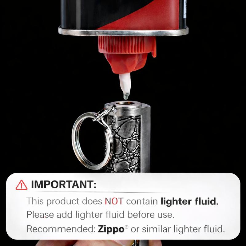 Retro Permanent Match Lighter Gift,Keychain Lighter Classic Refillable Keychain Lighter, 10000 Times Ignition Portable Fire Stick for Camping & Everyday Carry (Fuel Not Included)