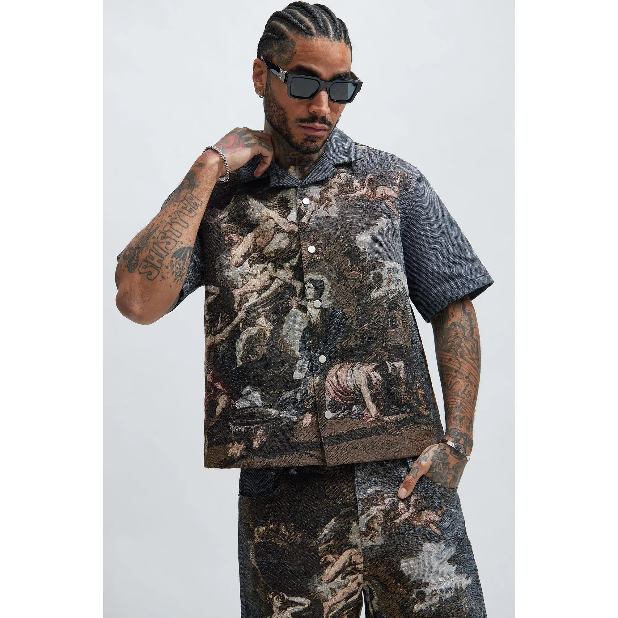 Cassiel Tapestry Shirt - Multi Color