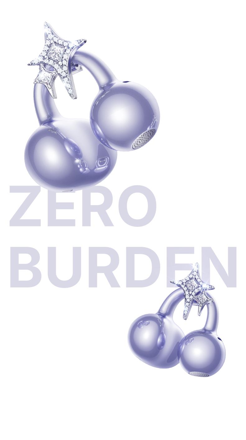 Sanag S6S Nova Open-Ear Clip-On Earbuds – Jewelry-Style Fit, No Sound Leak, All-Day Comfort for Work, Commute, Travel & Fitness