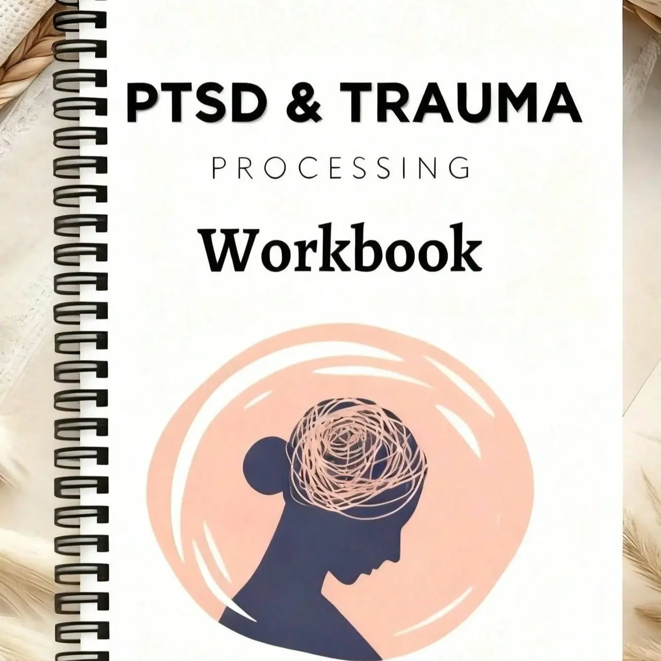 Adult Ptsd & Trauma Processing Handbook Workbook, Planner, Planning Templates, Cbt Exercises, Self-Journal, Suitable for Ocd & Complex Ptsd, Mental Health Planning Guide