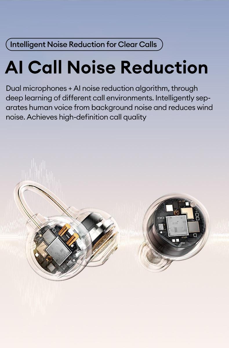 HYUNDAI Power bank & Ear clip type & Sleeping type 3-in-1 wireless Bluetooth headphones,Can charge the phone in reverse,With two pairs of headphones included,Waterproof and sweat-proof, with excellent sound transmission quality,Suitable for couples,sports