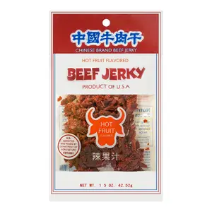 CHINESEBRAND Spicy Beef Jerky - Authentic American Made, 42.52g Snack Pack