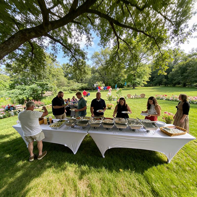 VBXNT 2PCS 6FT Stretch Full-Cover Tablecloth (Black, White) Washable Wrinkle Resistant Durable Design Table Cover Fitted for Event, Wedding, Banquet, Parties Decor [72Lx30Wx30H Inch]