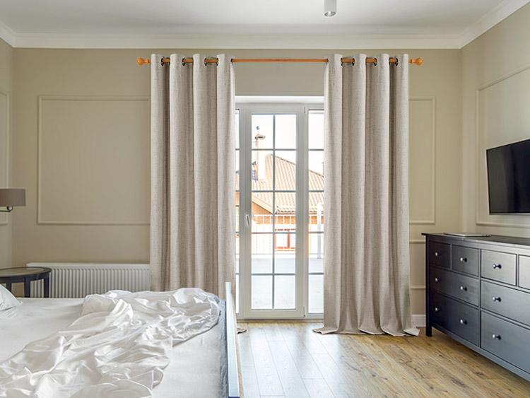 Deconovo Linen 100% Blackout Curtains 2 Panels, Thermal Insulated Living Room Curtains, Room Darkening Window Curtains Drapes for Bedroom Windows Deconovo Linen 100% Blackout Curtains 2 Panels, Thermal Insulated Living Room Curtains, Room Darkening Window Curtains Drapes for Bedroom Windows