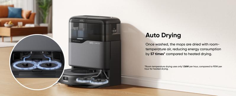 eufy C20 Omni Robot Vacuum, Vacuum-and-Mop-Combo, Self-Emptying, Auto Mop-Washing and Auto-Drying for hands-free cleaning, 3.35-Inch Ultra-Slim Body, 7000 Pa Powerful Suction, All-in-One Station, Eufy