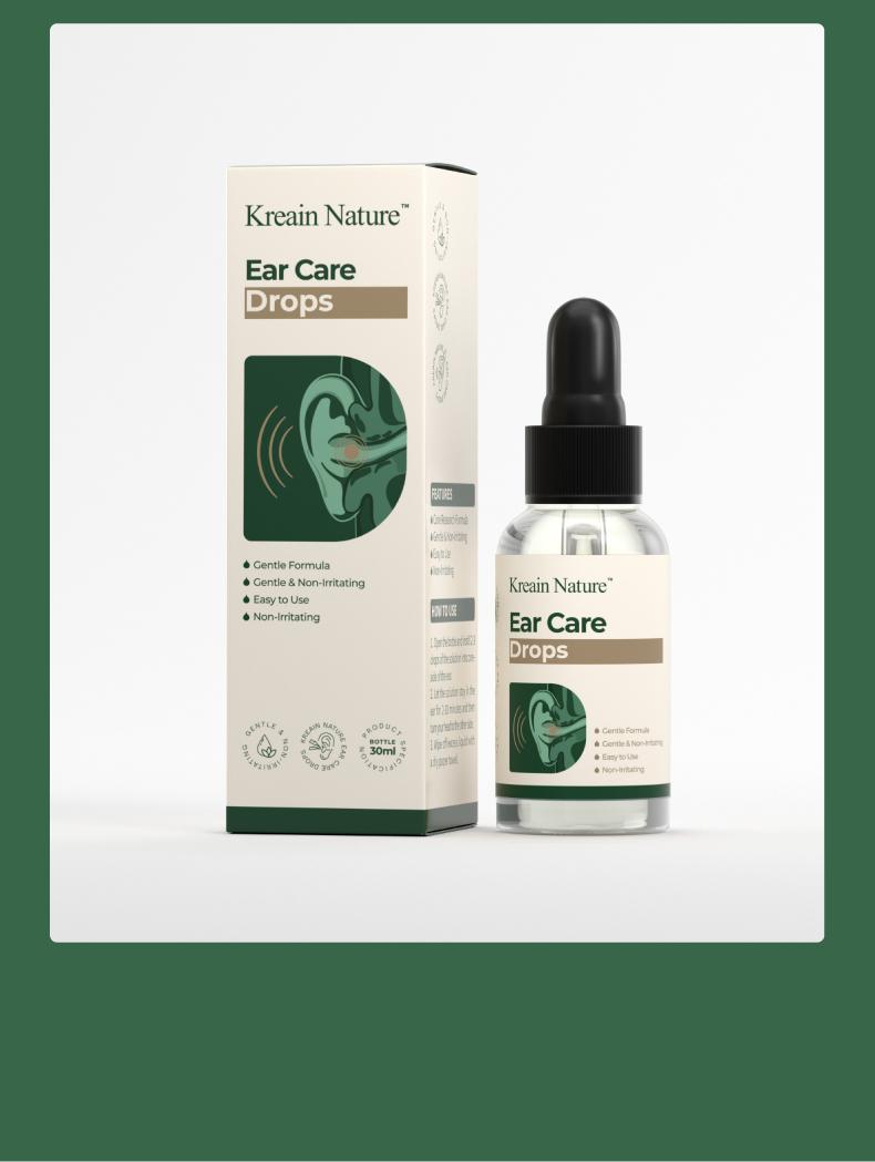 Kreain Nature 3 Ear Care Drops Gentle Formula, Non-Irritating Gentle Formula, Easy to Use & Portable dealsforyoudays