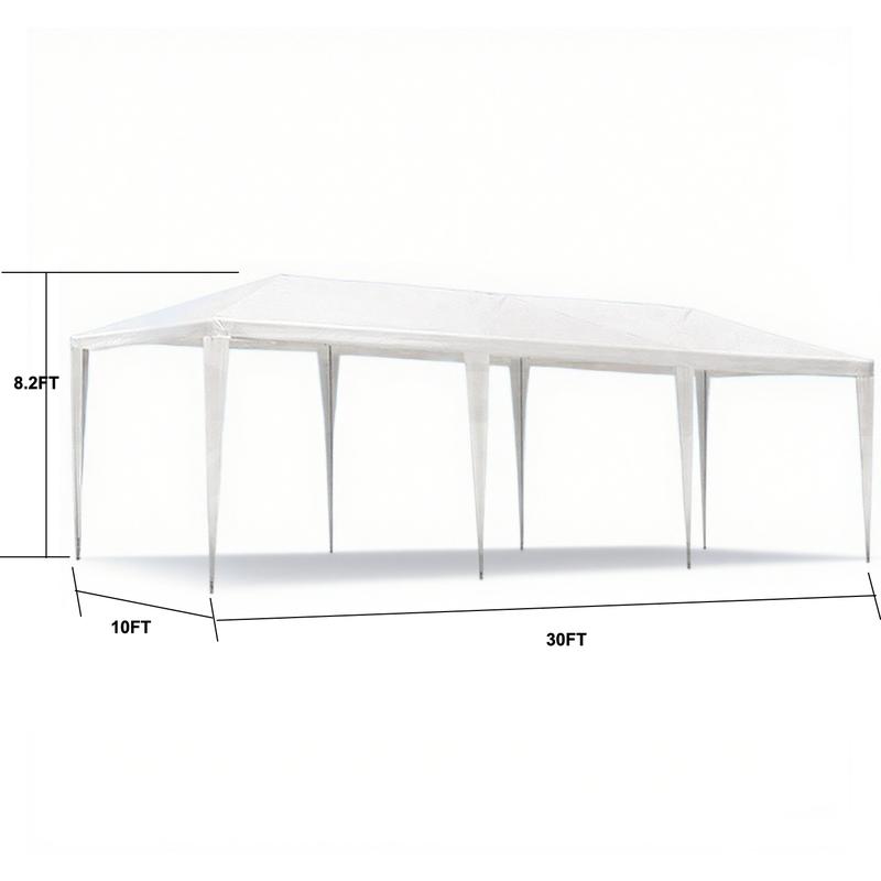 10x30 FT Outdoor Garden Gazebo Wedding Party Tent Canopy Marquee with Waterproof UV-Resistant Top and Rust-Resistant Steel Frame Large Event Shelter for Backyard Ceremonies and Commercial Gatherings